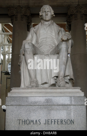 Thomas Jefferson (1743-1826). Troisième Président des États-Unis (1801-1809). Statue. Missouri History Museum. Banque D'Images