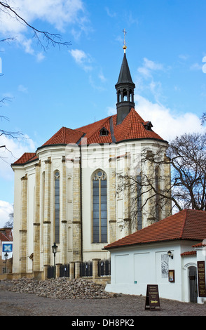 L'une des attractions de Prague le monastère de Strahov, basilique de l'Assomption de la Vierge Marie. République tchèque Banque D'Images