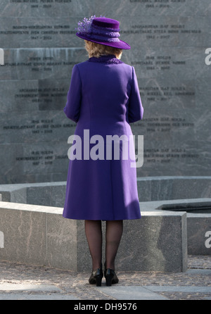 Camilla duchesse de Cornouailles visites National Memorial à Copenhague le 26 mars 2012, le Prince Charles et la duchesse de Cornwall sont Banque D'Images