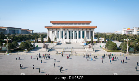 Le président Mao Memorial Hall (Mausolée de Mao Zedong) n Beijing Banque D'Images