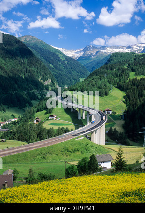 Col du Brenner, près d'Innsbruck, Autriche. Banque D'Images