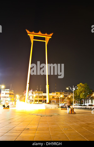 Balançoire géante à Bangkok, Thaïlande. Banque D'Images