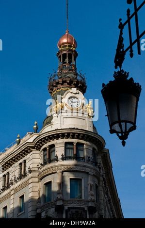 Vieux Palais La Equitativa. Madrid, Espagne Banque D'Images