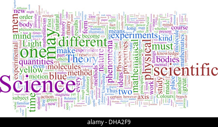 Nuage de mots basé sur James Clerk Maxwell Banque D'Images