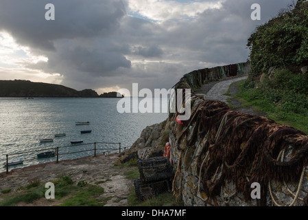 Saints Bay Port, Guernsey, Channel Islands. Banque D'Images