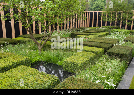 Chelsea Flower Show 2013, Daily Telegraph, jardin designer Christopher Bradley trou. Médaille d'or. Banque D'Images