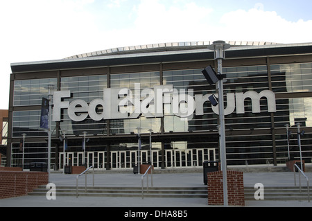 USA. Tennesse. Memphis. Arena FedExforum. Accueil des Memphis Grizzlies de la NBA. Banque D'Images