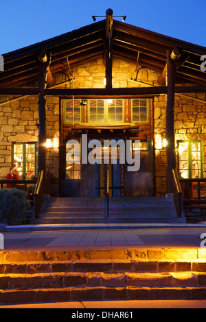 Bright Angel Lodge, Rive Sud, le Parc National du Grand Canyon, Arizona. Banque D'Images