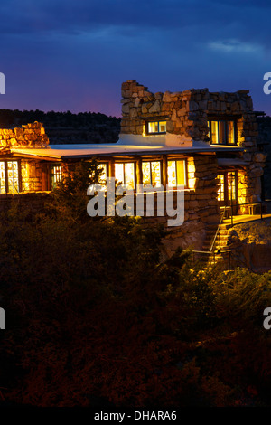 Lookout Studio Gift Store, Rive Sud, le Parc National du Grand Canyon, Arizona. Banque D'Images