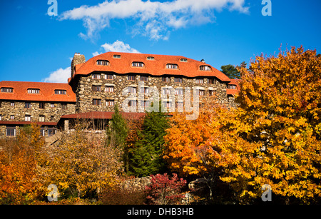 Couleurs d'automne du Grove Park Inn Asheville en Caroline du Nord Banque D'Images