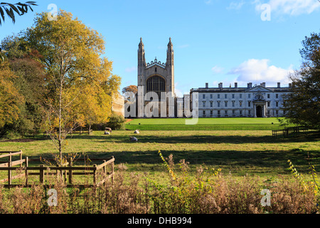 Kings College rivière cam cambridge uk go Banque D'Images