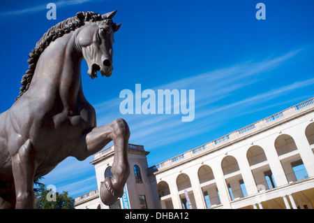 Leonardo's horse à l'hippodrome de san Siro, milan, Lombardie, Italie Banque D'Images