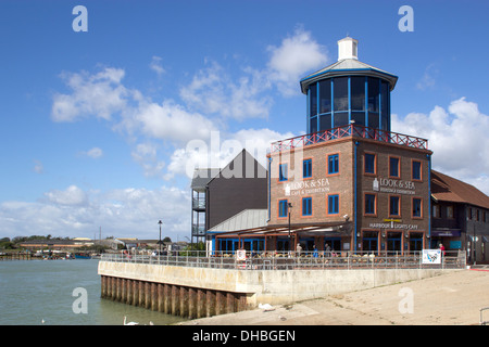 Centre d'accueil look & Sea, Littlehampton, West Sussex, Angleterre, Royaume-Uni Banque D'Images