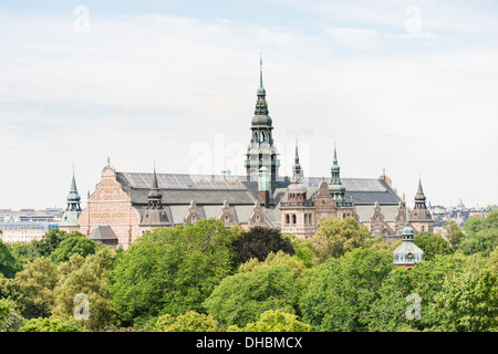 Musée nordique (Nordiska museet) à Stockholm, en Suède. Le plus grand musée de la Suède d'histoire culturelle. Banque D'Images