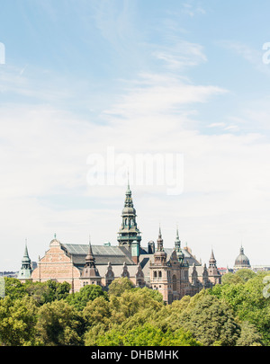 Musée nordique (Nordiska museet) à Stockholm, en Suède. Le plus grand musée de la Suède d'histoire culturelle. Banque D'Images