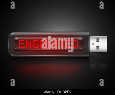 Concept de chiffrement. Banque D'Images