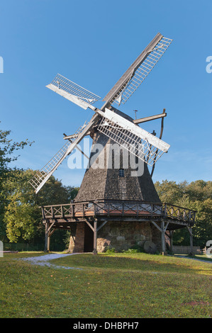 Moulin du xviiie siècle avec un capot girouette pivotante, l'Allemagne, de l'Europe Banque D'Images