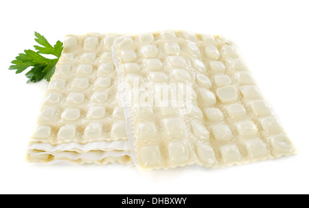 Ravioles romain in front of white background Banque D'Images