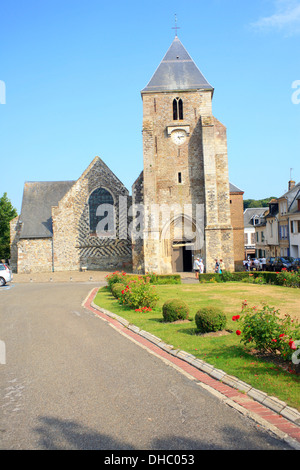 Eglise St Martin, Place St Martin, Vieux Ville, St Valery Sur Somme, Somme, Picardie, France Banque D'Images