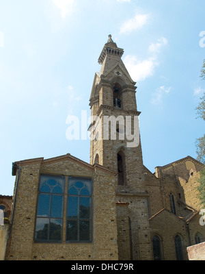Beffroi de Basilica di Santa Croce, vue à partir de l'arrière. Florence, Italie Banque D'Images