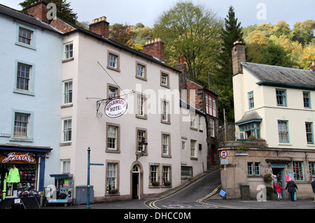 Hôtel Hodgkinsons dans le Peak District village de Matlock Bath Banque D'Images