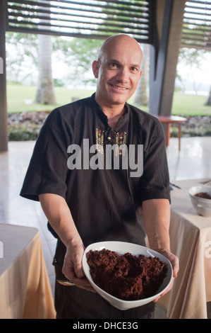 Henrik Bodholdt, fabricant de chocolat, Province de Guanacaste, Costa Rica, Amérique Centrale Banque D'Images