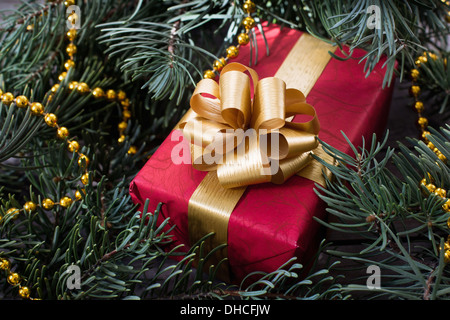 Cadeau pour les fêtes de Noël Banque D'Images