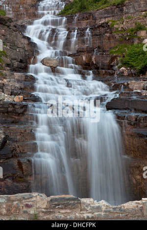 Botte tombe sur le passe-à-la-Sun Road, Glacier National Park, Montana. Banque D'Images