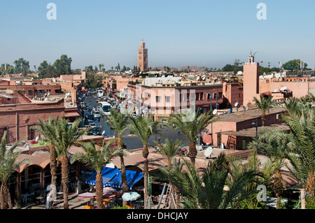 La vieille ville impériale de Marrakech Maroc marocain ville Banque D'Images