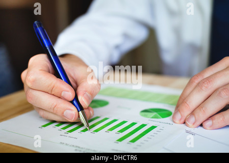 Analyser les possibilités de développement durable des entreprises Banque D'Images