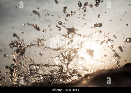 La Croatie, Mer Méditerranée, l'océan, de l'eau splash Banque D'Images