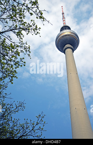 La tour de télévision de Berlin, Allemagne Banque D'Images