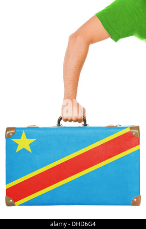 La République démocratique du Congo d'un drapeau Banque D'Images