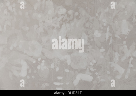 Les empreintes digitales sur le mur. Banque D'Images