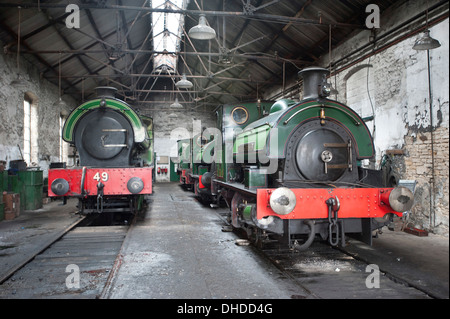 Abri de moteur et de locos, fer, Tanfield County Durham, Angleterre, Grande-Bretagne Banque D'Images