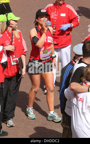 Susanna Reid La Vierge 2012 Marathon de Londres Londres, Angleterre - 22.04.12 Banque D'Images