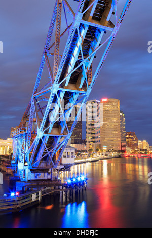 Cass Street Pont sur la rivière Hillsborough, Tampa, Floride, États-Unis d'Amérique, Amérique du Nord Banque D'Images