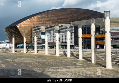 Wales Millennium Centre Cardiff Bay, un des arts de la scène en accueillant concerts, spectacles et théâtre Banque D'Images