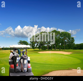 L'île de Bali. Cours de golf Banque D'Images