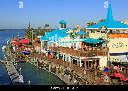 John's Pass Marina, Madère, région de Saint-Pétersbourg, Tampa, Floride, États-Unis d'Amérique, Amérique du Nord Banque D'Images