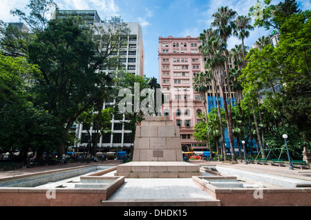 Statue dans le centre de Porto Alegre, Rio Grande do Sul, Brésil Banque D'Images