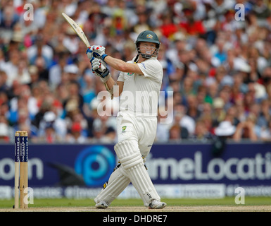 Chris Rogers, de l'Australie plus toqué à Old Trafford dans le troisième test Banque D'Images