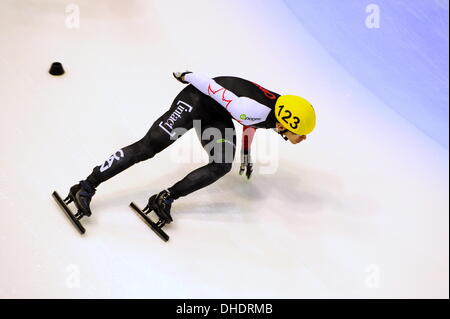 Torino, Italie. 07Th Nov, 2013. François Hamelin lors de la finale du patinage de vitesse courte piste coupe du monde. Credit : Action Plus Sport/Alamy Live News Banque D'Images