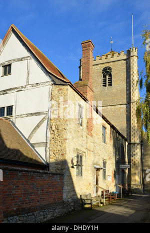 Musée de l'abbaye de Dorchester et à l'église de St Peter et St Paul, Dorchester-on-Thames, Oxfordshire, Angleterre, Royaume-Uni Banque D'Images