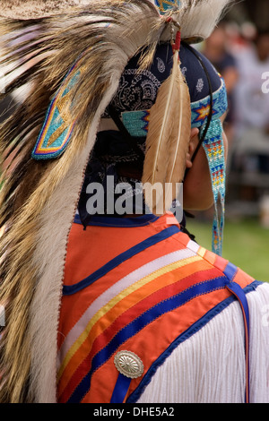 Danseur indien, Totah Pow Wow Festival, Chicago, Illinois USA Banque D'Images