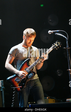 Auerbach de The Black Keys à l'exécution de Frank Erwin Center Austin, Texas 25.04.12 Banque D'Images