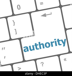 Touche enter l'autorité et l'icône des touches Banque D'Images