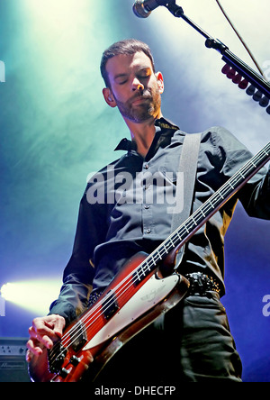 Stefan Olsdal placebo de l'exécution du Liverpool Olympia. Liverpool, Angleterre- 26.04.12 Banque D'Images