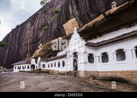Dambulla Cave Temple, UNESCO World Heritage Site, Dambulla, Province du Centre, au Sri Lanka, en Asie Banque D'Images