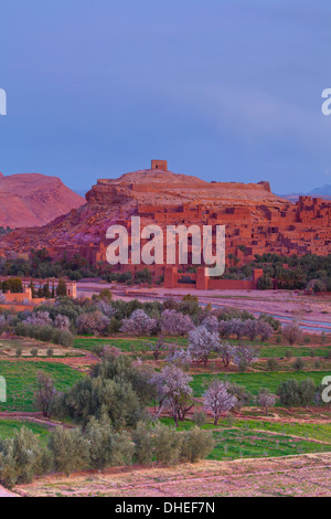 Ait Benhaddou, UNESCO World Heritage Site, Atlas, Maroc, Afrique du Nord, Afrique Banque D'Images
